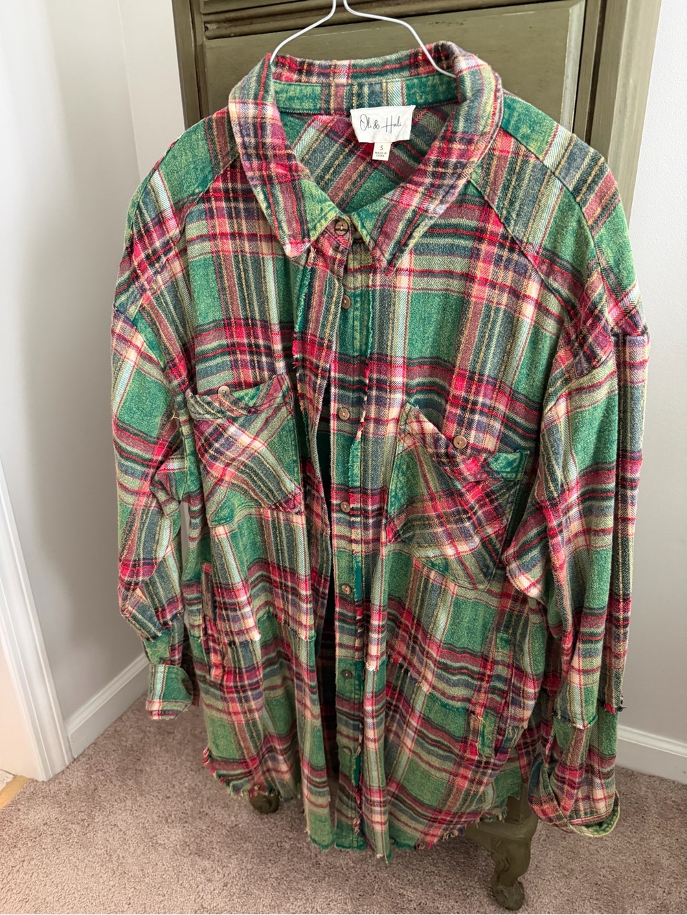 Oli and Hali plaid shacket. NWOT.